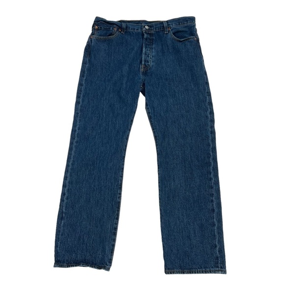 Levi's 501 Button Fly Straight Leg Jeans Size 36 x 30 Men's - Picture 1 of 5